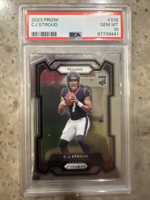 2023 Panin Prizm CJ Stroud RC PSA 10 front